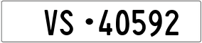 Truck License Plate